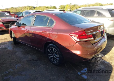 2013 Honda Civic Ex-L из США, поврежденный, VIN 19XFB2F96DE077331